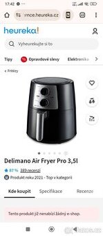 Horkovzdušná fritéza Delimano