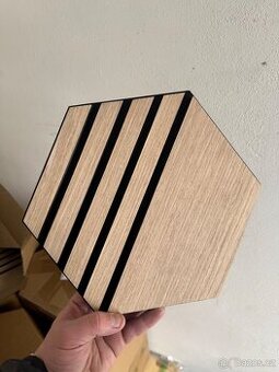 Akustické panely HEXAGON – Dub přírodní