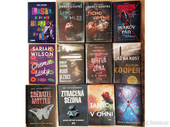 Knihy krimi, thriller, romantika, horor