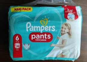 Kalhotkové plenky /plenkové kalhotky Pampers panty v. 6 (38)