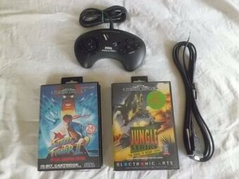 Hry SEGA - Street Fighter 2 - Jungle Strike a Ovladač Sega