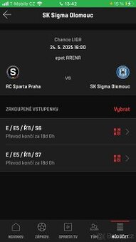 Vstupenky Sparta - Olomouc