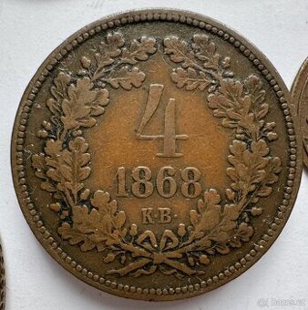 4 krejcar 1868 KB