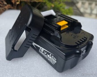 Aku pro Makita 18v Li-lon 6.0 Ah + držák. - 1