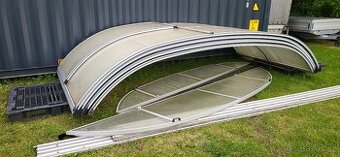 Zastřešení bazénu 8,26 x 4,16 m