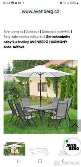 Zahraní stůl+ slunečník