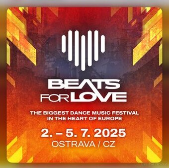 Čtyřdenní festivalové vstupenky Beats For Love 2025 B4L