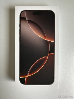 Apple iPhone 16 Pro Max, 256GB / Pouštní titan - (Nový)