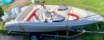 Motorová loď+Honda100Hp+ přívěs