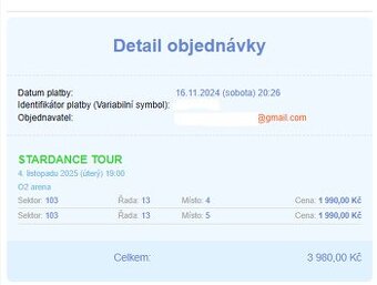 STARDANCE TOUR 4. 11. 2025 Praha