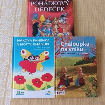 Tři pěkné pohádkové knihy pro menší děti.