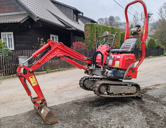 micro bagr yanmar SV08, rok 2016