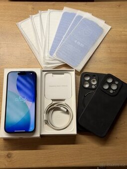 Iphone 15pro 256gb černý titan