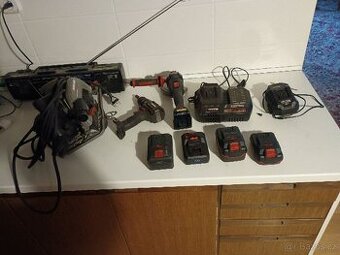 Komplet Parkside aku, aku vrtačka, aku flexa, 230V mafl