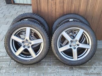 Prodám zimní sadu pneu 195/55R16 Nokian, ET50, 5x100