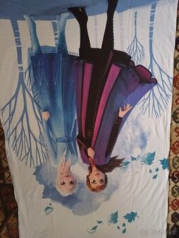 Dětské povlečení povlak na velkou postel a polštář Frozen