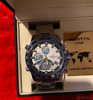 Hodinky Martyn Line Analog + Digital – ocelový tah