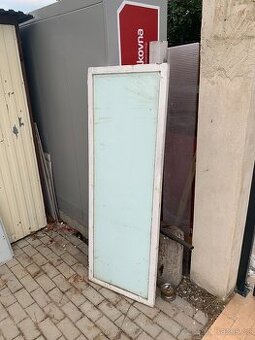 Reklamní plocha , dřevo mléčné sklo lze podsvítit. Praha 6.