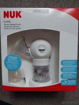 Elektrická odsávačka NUK Luna+zdarma nové sáčky na mléko NUK