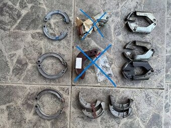 Startovací, spojkové, brzdové, čelisti, pakny asi Babetta