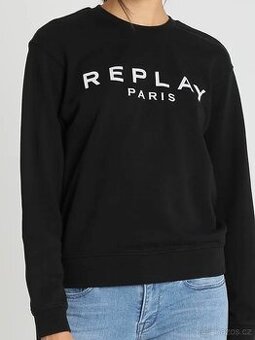 REPLAY  STYLOVÁ DÁMSKÁ MIKINA BLACK M 😍38_40