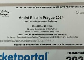 Lístky na koncert André Rieu v Praze