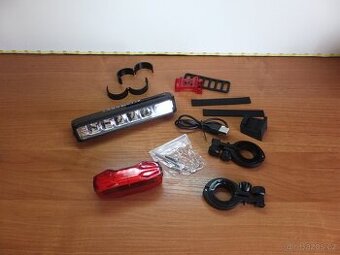 Nová kvalitní sada světel na kolo USB nabíjení.