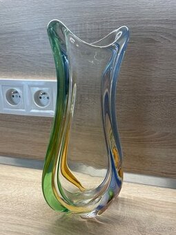 Váza z hutního skla "Rhapsody" F. Zemek 30 Cm