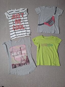 Mix TRIČKA krátký r. v. 146/152 TOP STAV..Lolli pops, Paříž