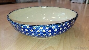 Stará vintage modrá nádherná mísa