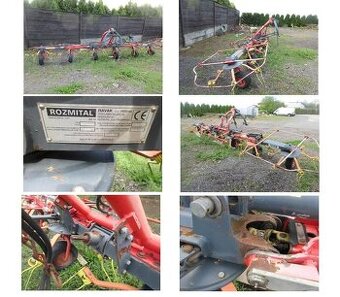 Pracovní stroj obraceč sena a píce Rozmital RAVAK OZ-676