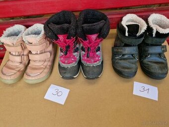 Zimní dívčí boty vel. 30, 31