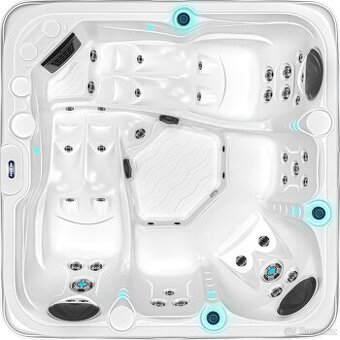 Venkovní vířivka pro 5 osob | NOVÁ | KRYT | SCHŮDKY | 220V