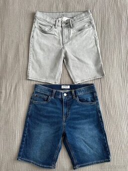 Džínové kraťasy vel.146