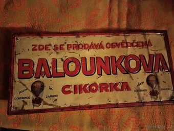 STARÁ REKLAMNÍ CEDULE