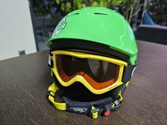 Dětská helma Uvex 51-56 cm s brýlemi