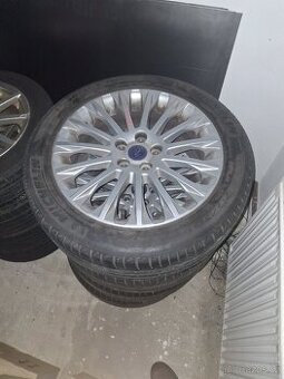 Alu kola R17 5x108 origo Ford + letní pneu 215/50