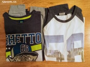 Chlapecká trička dlouhý rukáv, vel 146-152