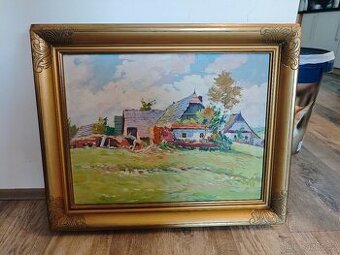 STARÝ OBRAZ - MALÍŘ JAROSLAV HOLEČEK