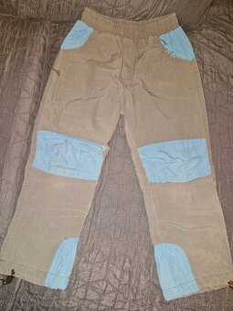 Šedo-modré zateplené kalhoty zn. Grace vel. 104