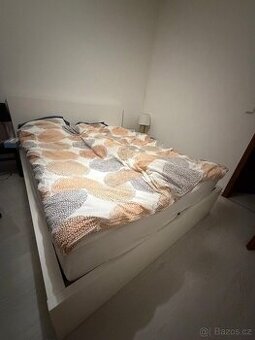 Kompletní postel IKEA MALM 160x200 cm + matrace HÖVAG + rošt