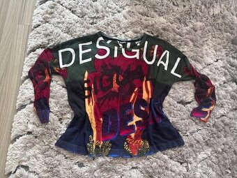 Krásné lehounké triko- pulovr zn Desigual vel L,nové
