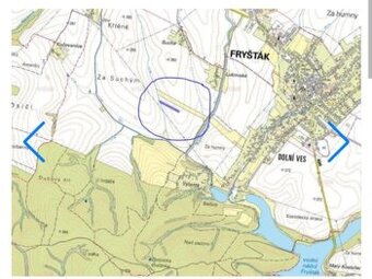Prodej pozemku Fryšták Dolní Ves 3260m2