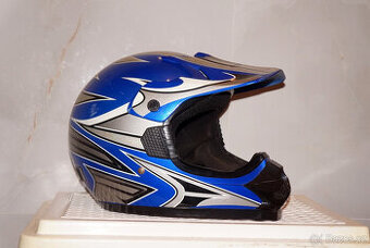 Přilba na motokros, moto helma MX vel. M 57-58cm, bezvadná.
