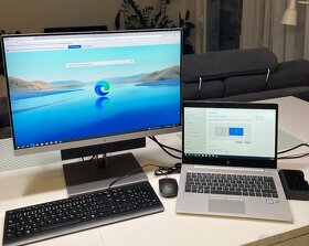 Notebook HP 830G6 13” + dokovací stanice + monitor + taška +
