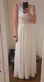 Nové antické svatební šaty + korunka - 1
