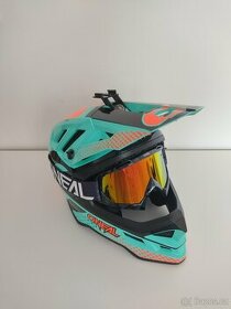 Integrální helma ONEAL MTB MX+brýle - 1