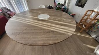 Kulatý rozkládací stůl 210 cm