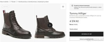 Pánské kotníkové boty Tommy Hilfiger - vel.44 - 1