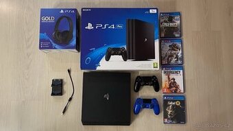 PS4 Pro 1 TB a příslušenství